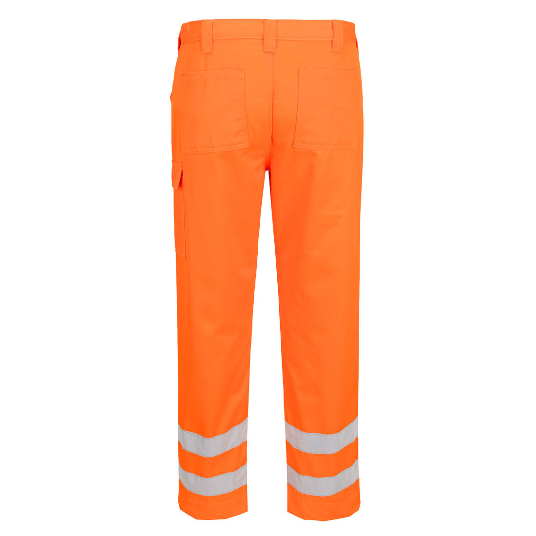 Portwest EST46 ES1 Essential Hi-Vis Combat Trouser in Orange, back view