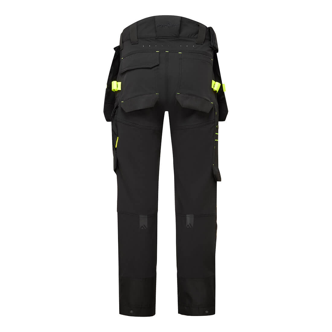 Portwest EV440 EV4 Stretch Detachable Holster Trousers in Black, back view