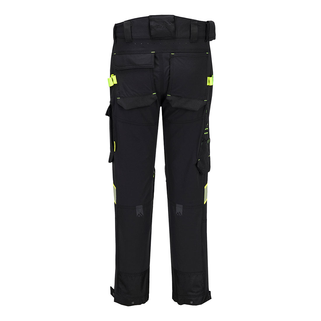 Portwest EV441 EV4 Stretch Work Trousers in Black, back view