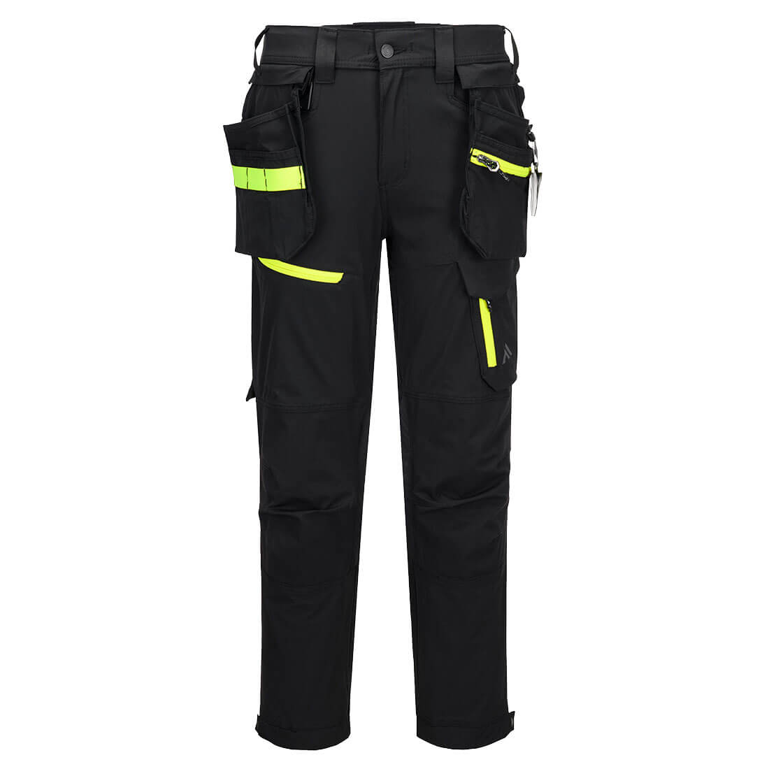 Portwest EV4 Lightweight Detachable Holster Trousers in Black Short, image 2
