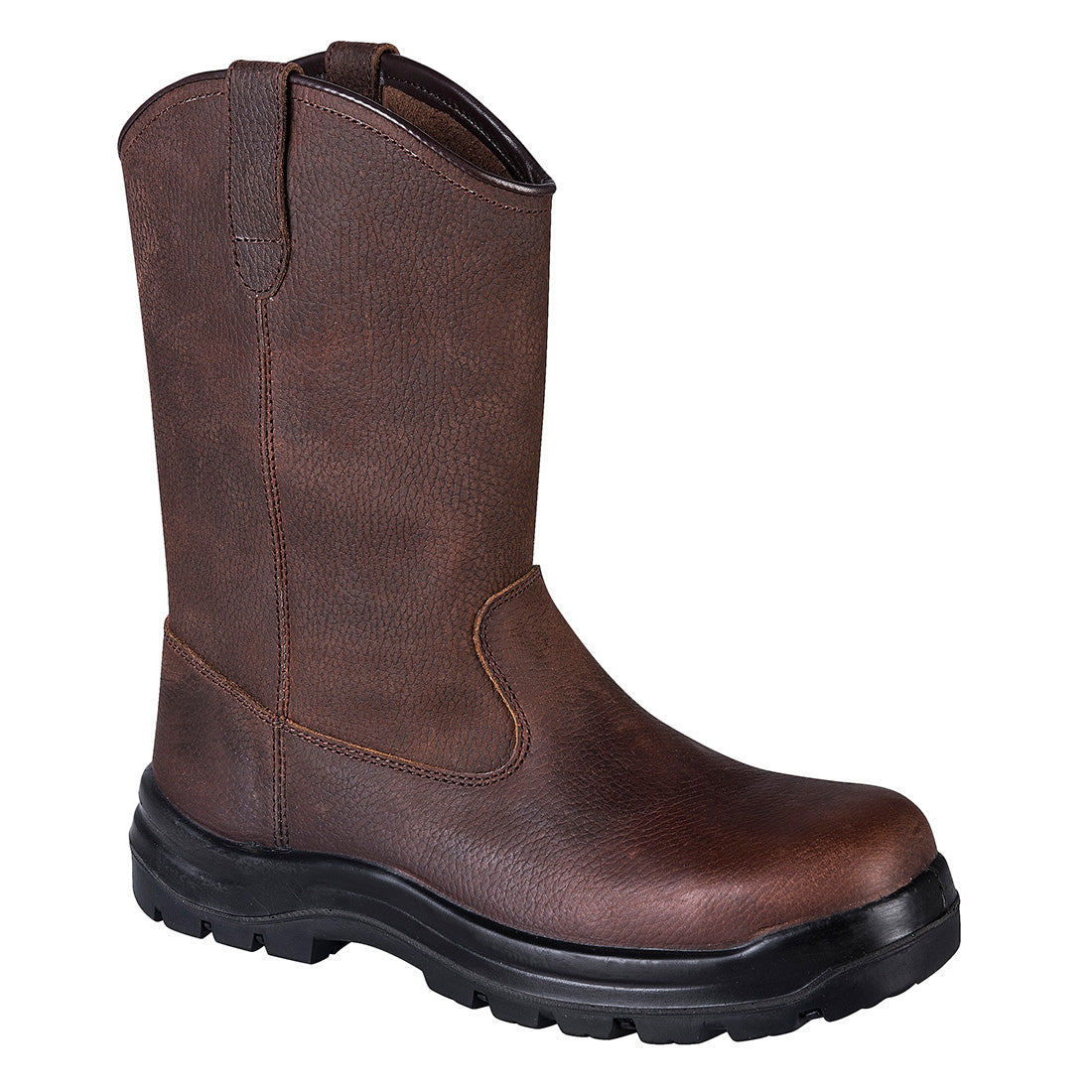 Portwest Composite Leather Rigger Boot S3S HRO FO SR in Brown, main product image