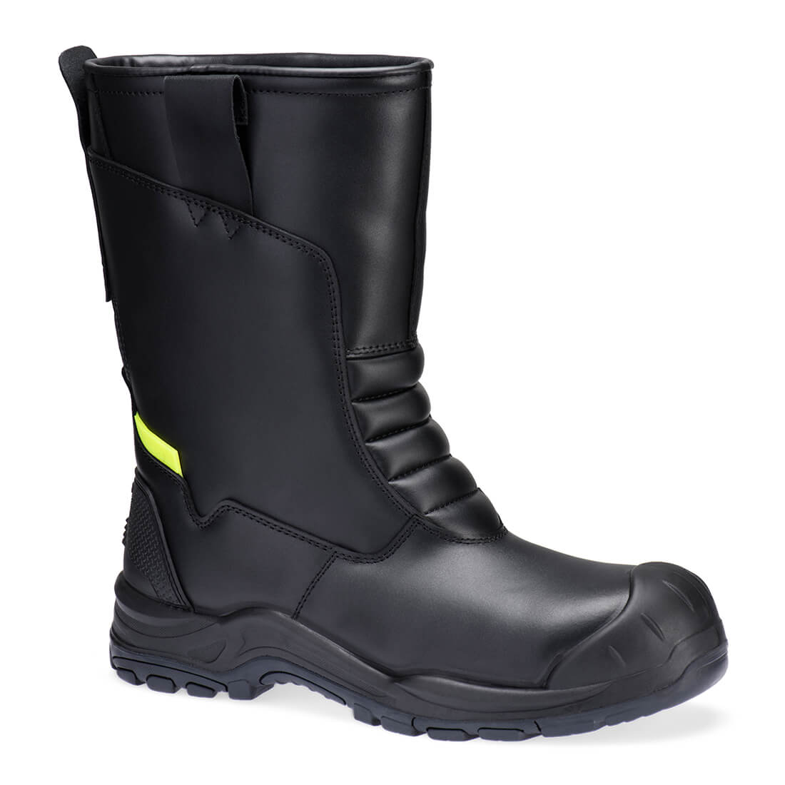 Portwest Steel Leather Winter Rigger Boot S3L SC HRO CI SR in Black, main product image