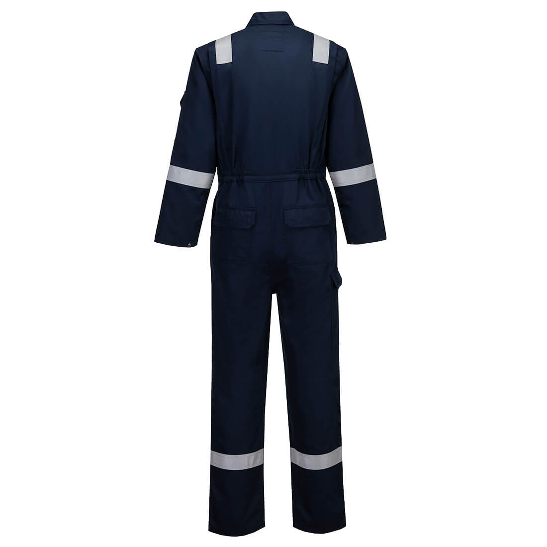 Portwest FF50 Bizflame Work FR Coverall in Navy, back view