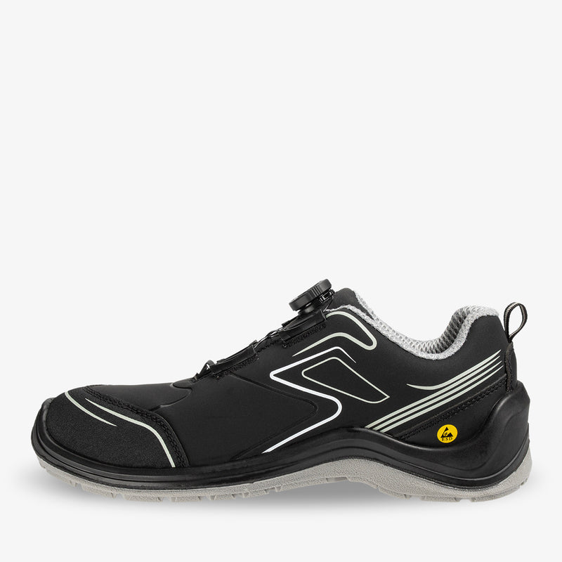 Safety Jogger FLOWS3LTLS Flow S3 Low TLS Black side view