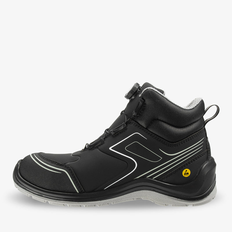 Safety Jogger FLOWS3MTLS Flow S3 Mid TLS Black side view