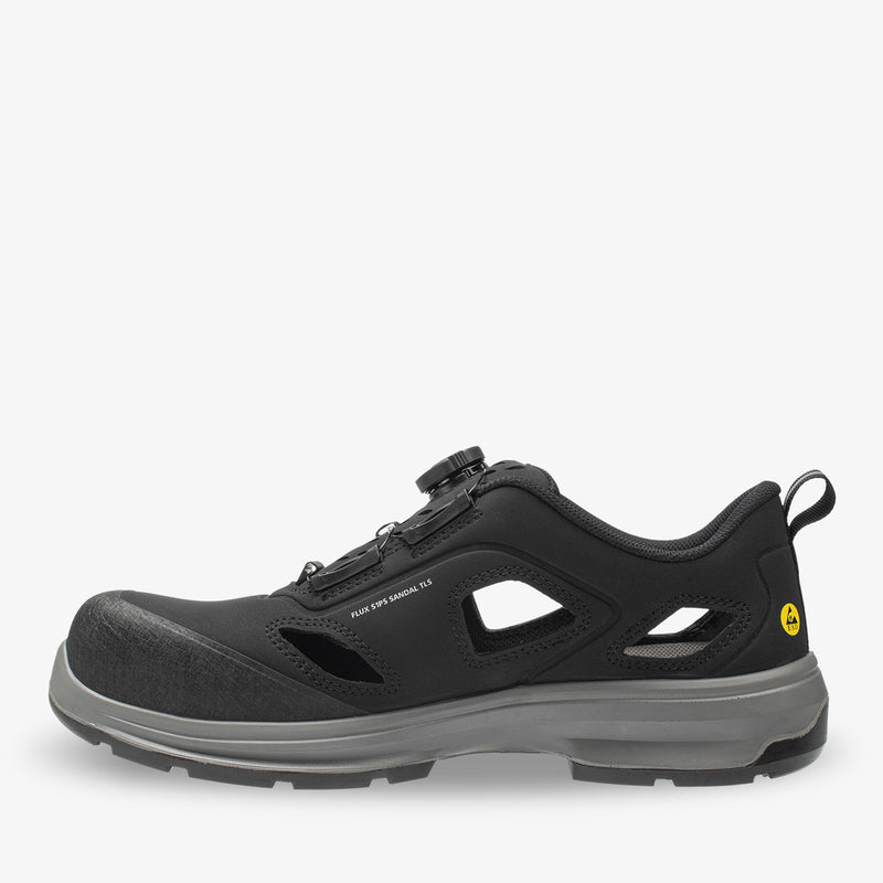 Safety Jogger FLUXS1PSTL Flux S1PS Sandal TLS Black side view