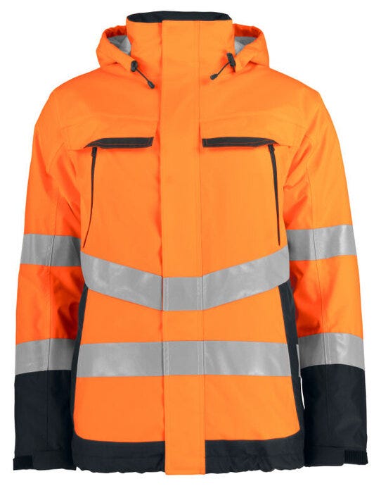 ProJob Workwear ProJob Prio 6441 Padded Class 3 Jacket - Orange/Black