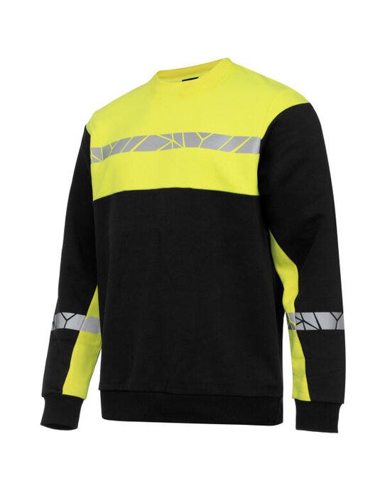 ProJob Workwear ProJob Progression 7101 Sweatshirt - Black/Yellow