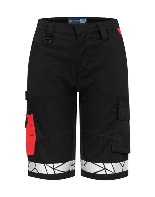 ProJob Workwear ProJob Progression 7514 Ladies Shorts - Black/Red