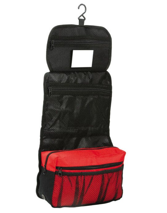 Shugon Bristol Folding Toiletry Bag - Red/Black