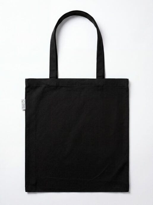 United Bags UB Ember 10oz Organic Cotton Bag - Black