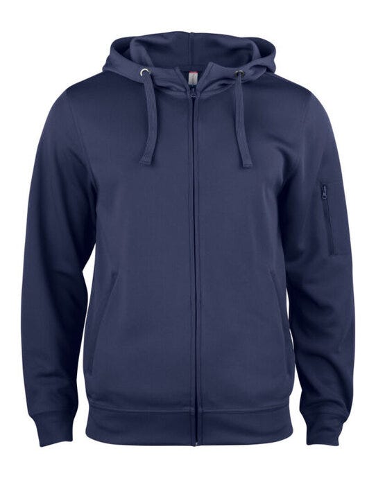 Clique Basic Active Full Zip Hoody - Dark Navy