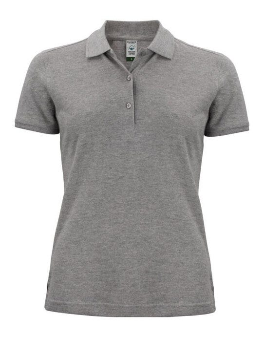 Clique Ladies Classic OC Polo - Grey Melange