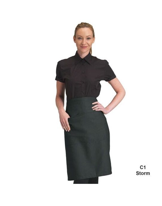 Dennys Recycled Waist Apron W Pocket - Storm Grey