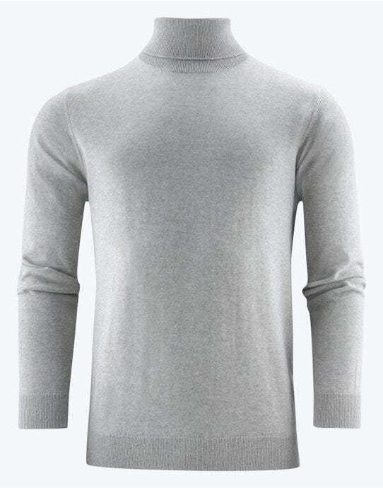 James Harvest Ashland Turtle Neck Knit - Grey Melange