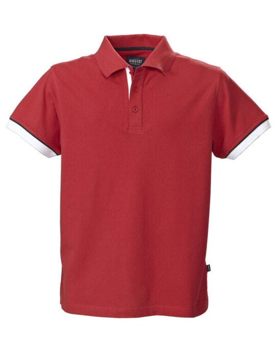 James Harvest Anderson Pique Polo - Red