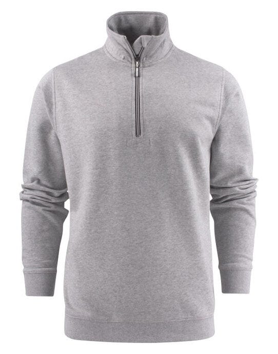 Printer Essentials Printer Mens Rounders RXS 1/2 Zip - Grey Melange