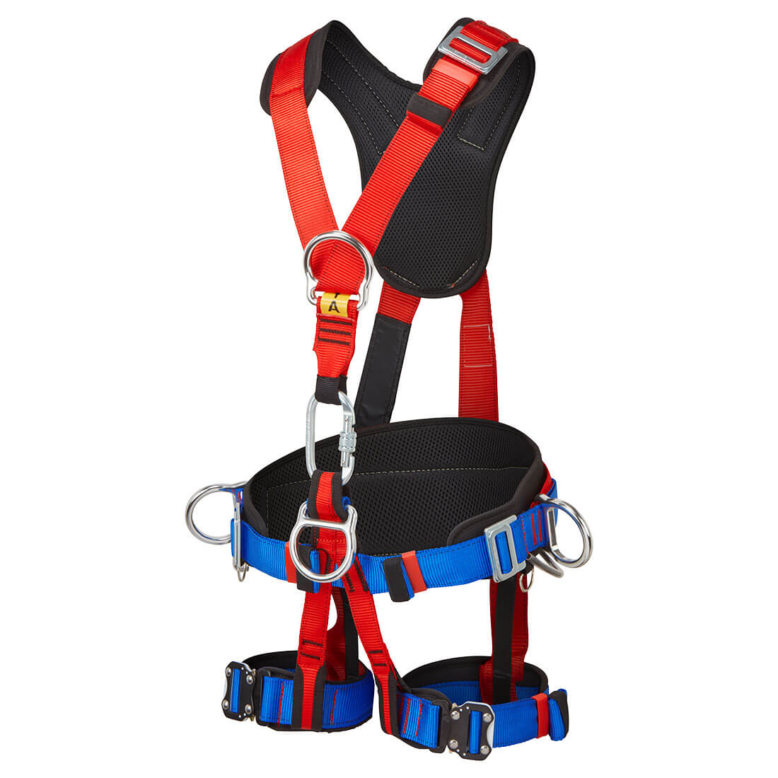 Portwest 4 Point Comfort Plus Harness in Red, main product image