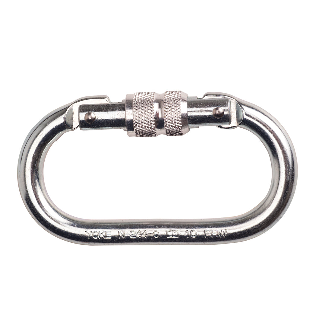 Portwest Screwgate Carabiner in Silver, main product image