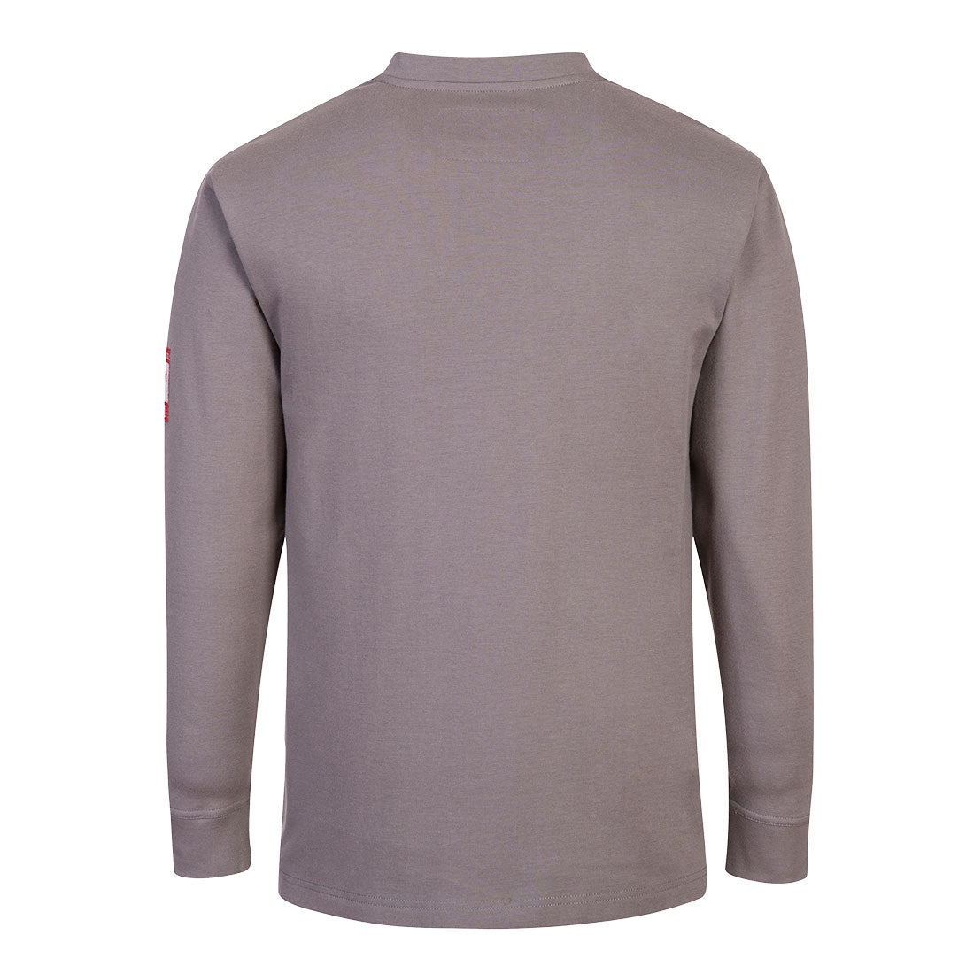 Portwest FR32 Bizflame Knit FR Long Sleeve Henley in Grey, back view