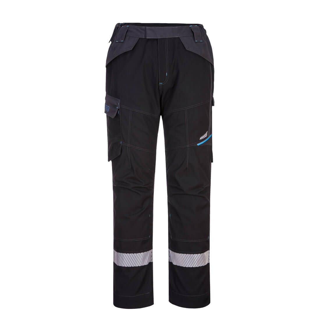 Portwest WX3 Modaflame Work FR Service Trousers in Black, main product image