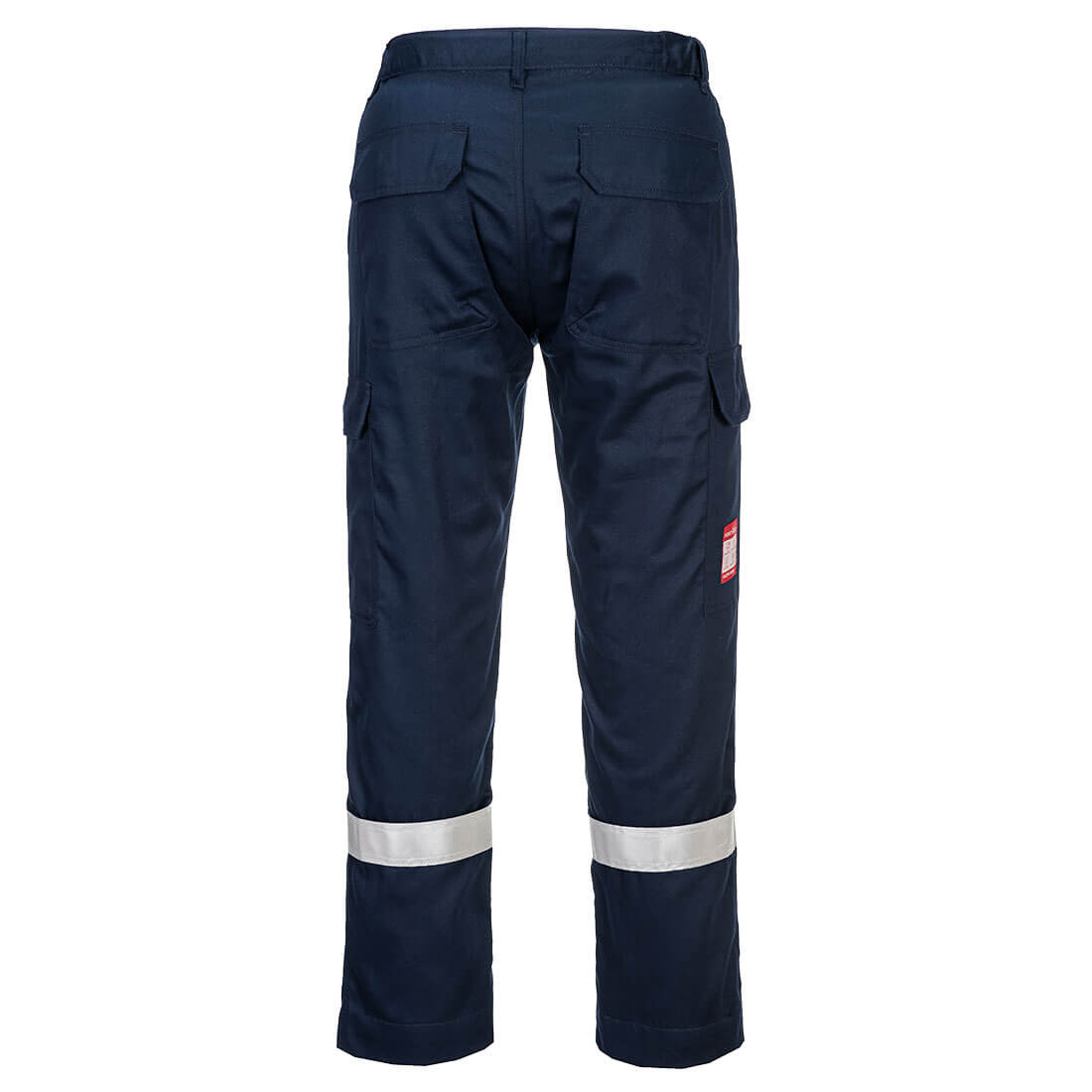 Portwest FR412 Bizflame Work Lightweight FR Trousers in Navy, back view
