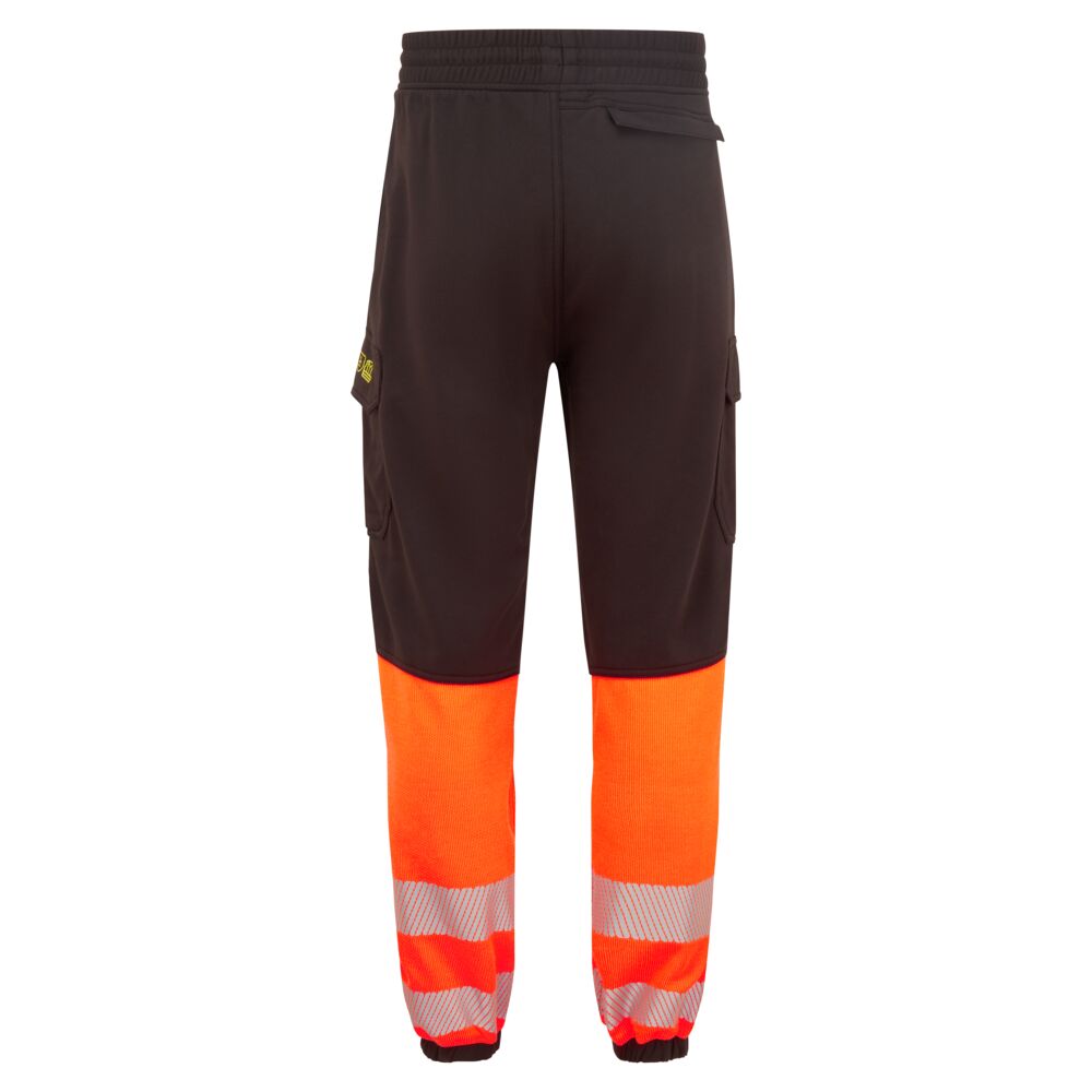 Portwest FR438 PW3 Modaflame HVO Class 1 FR Jogger in Black/Orange, back view