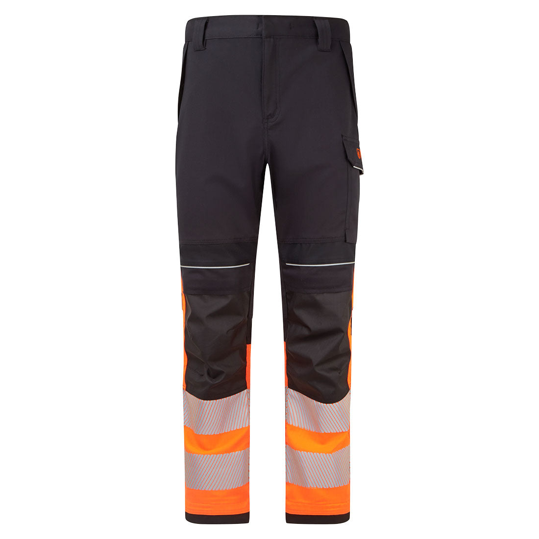 Portwest PW3 Modaflame Work HVO Multi-Norm Class 1 FR Trousers in Orange/Black, main product image
