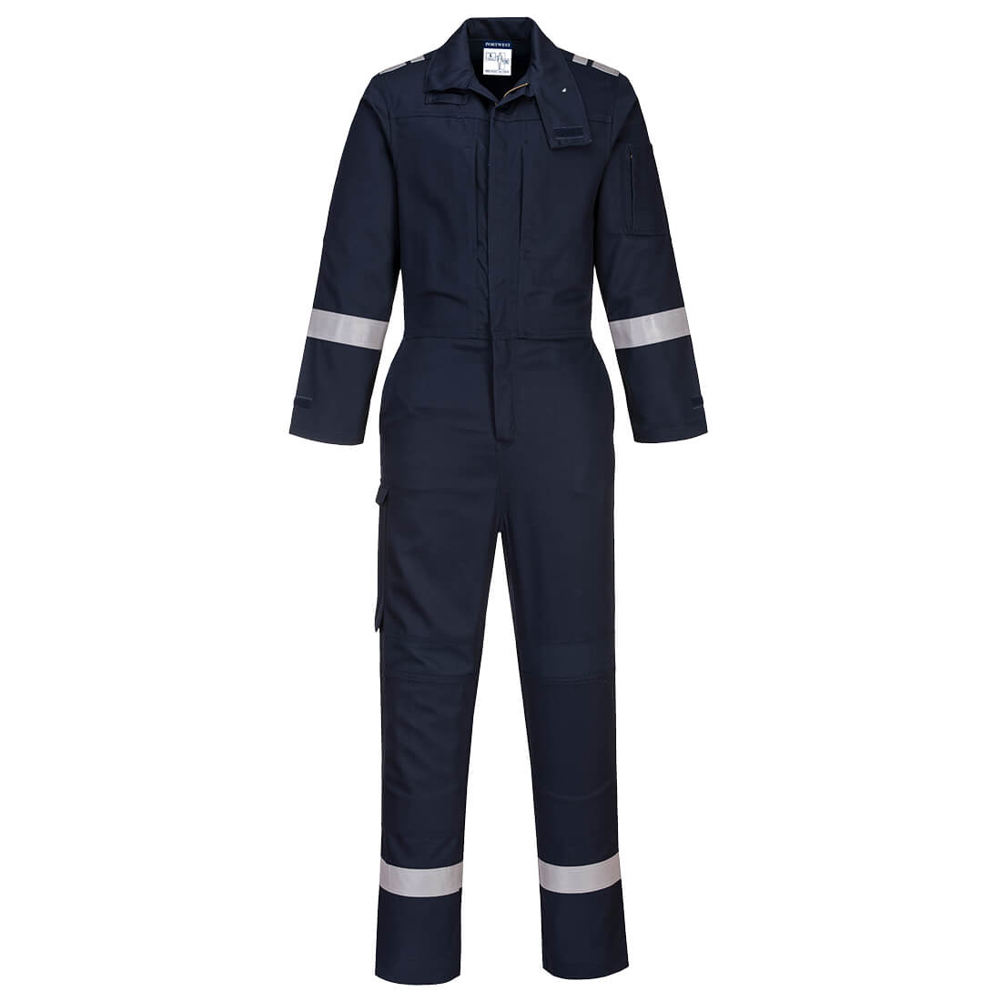 Portwest Bizflame Work Stretch Panelled FR Coverall in Navy, main product image