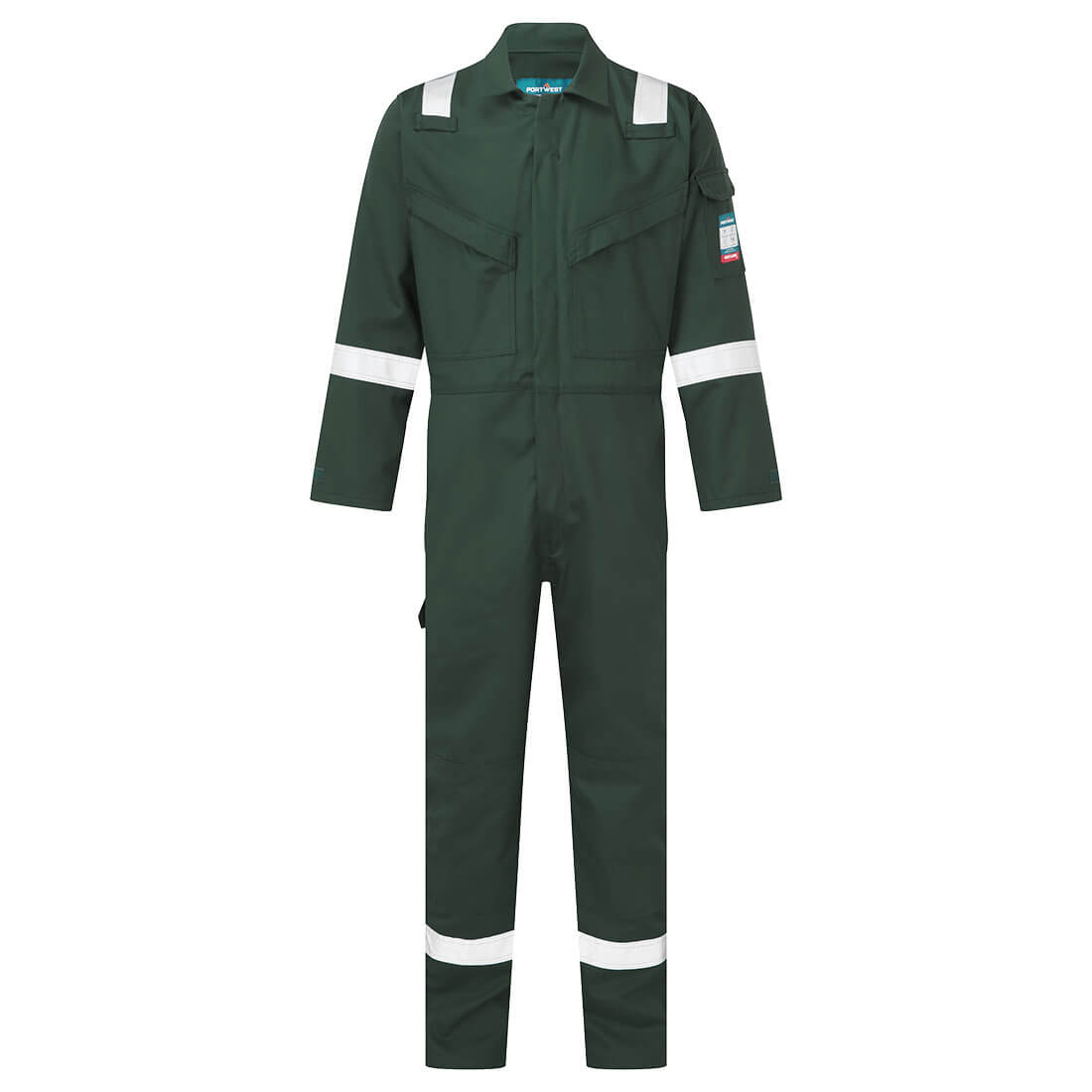 Portwest Bizflame Work FR Coverall in Green, image 2