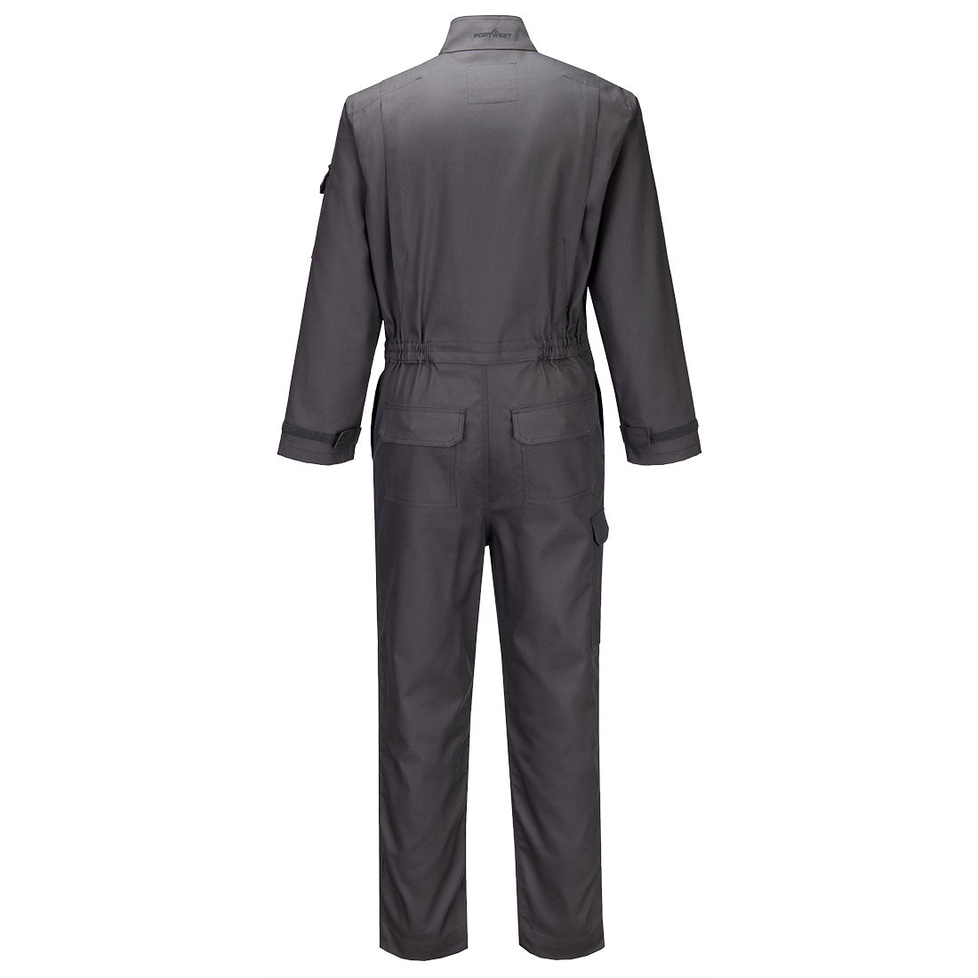 Portwest FR529 Bizflame Industry FR Coverall in Grey, back view