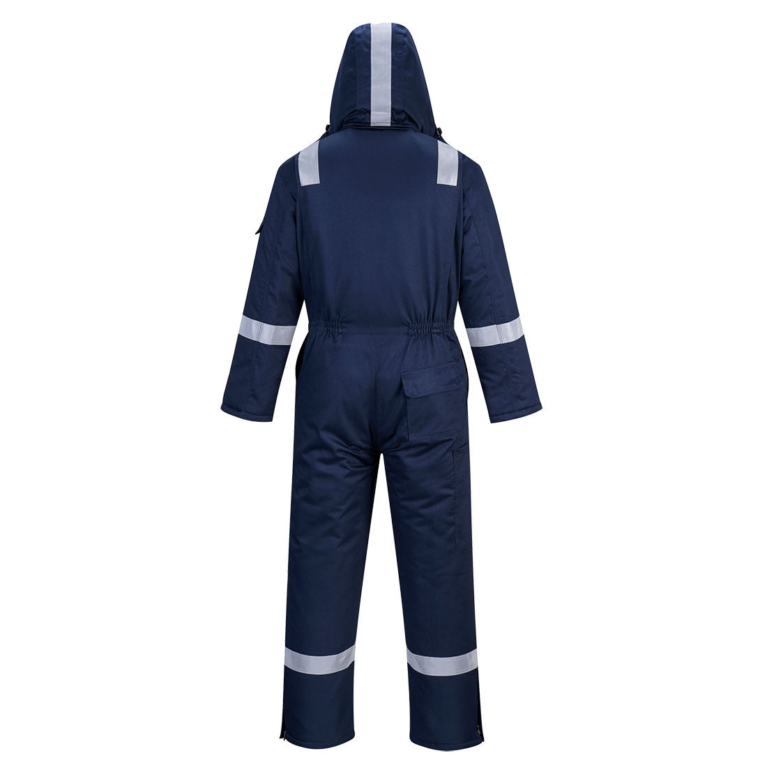 Portwest FR53 Bizflame Work FR Insulated Coverall in Navy, back view