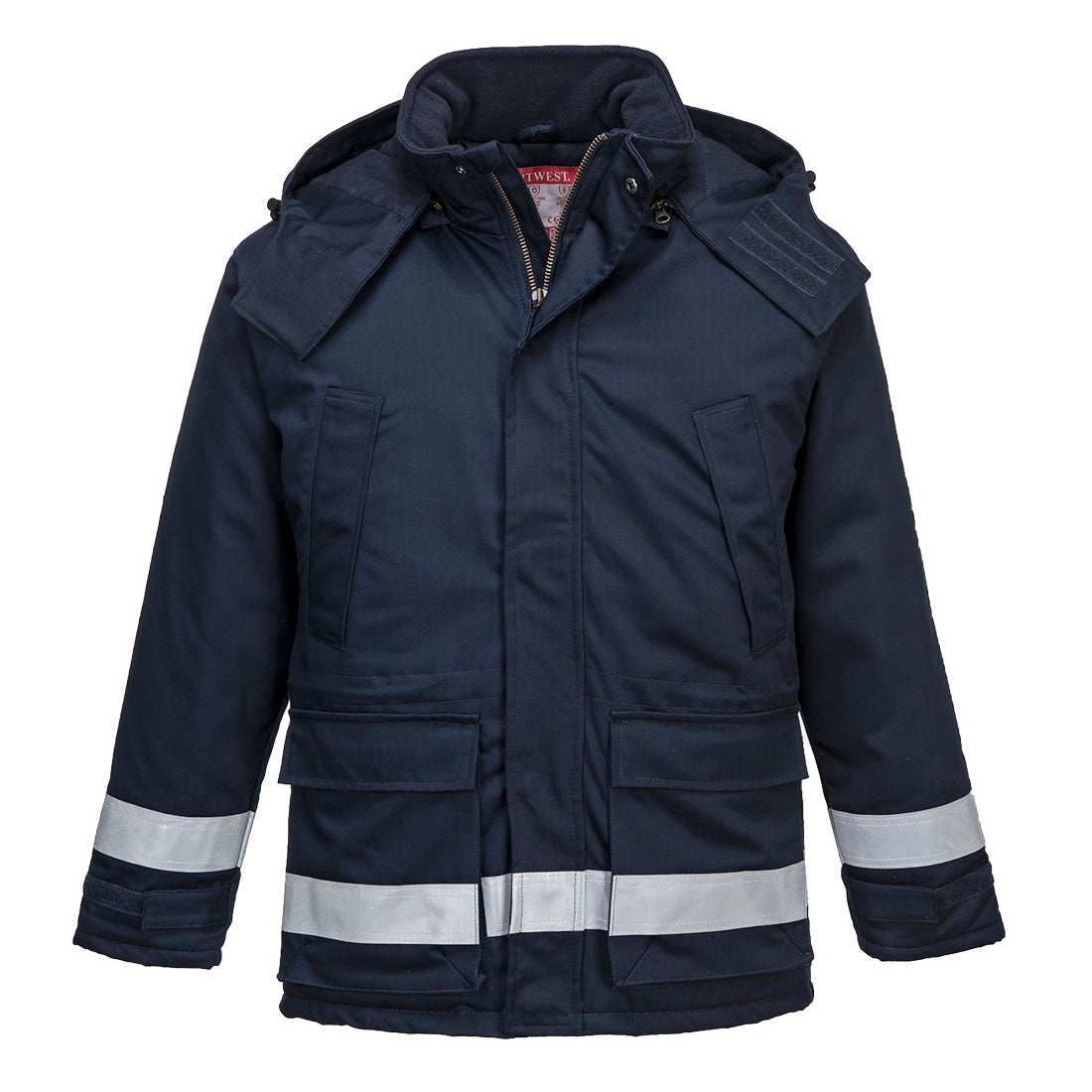 Portwest Bizflame Work FR Insulated Jacket in Navy, main product image