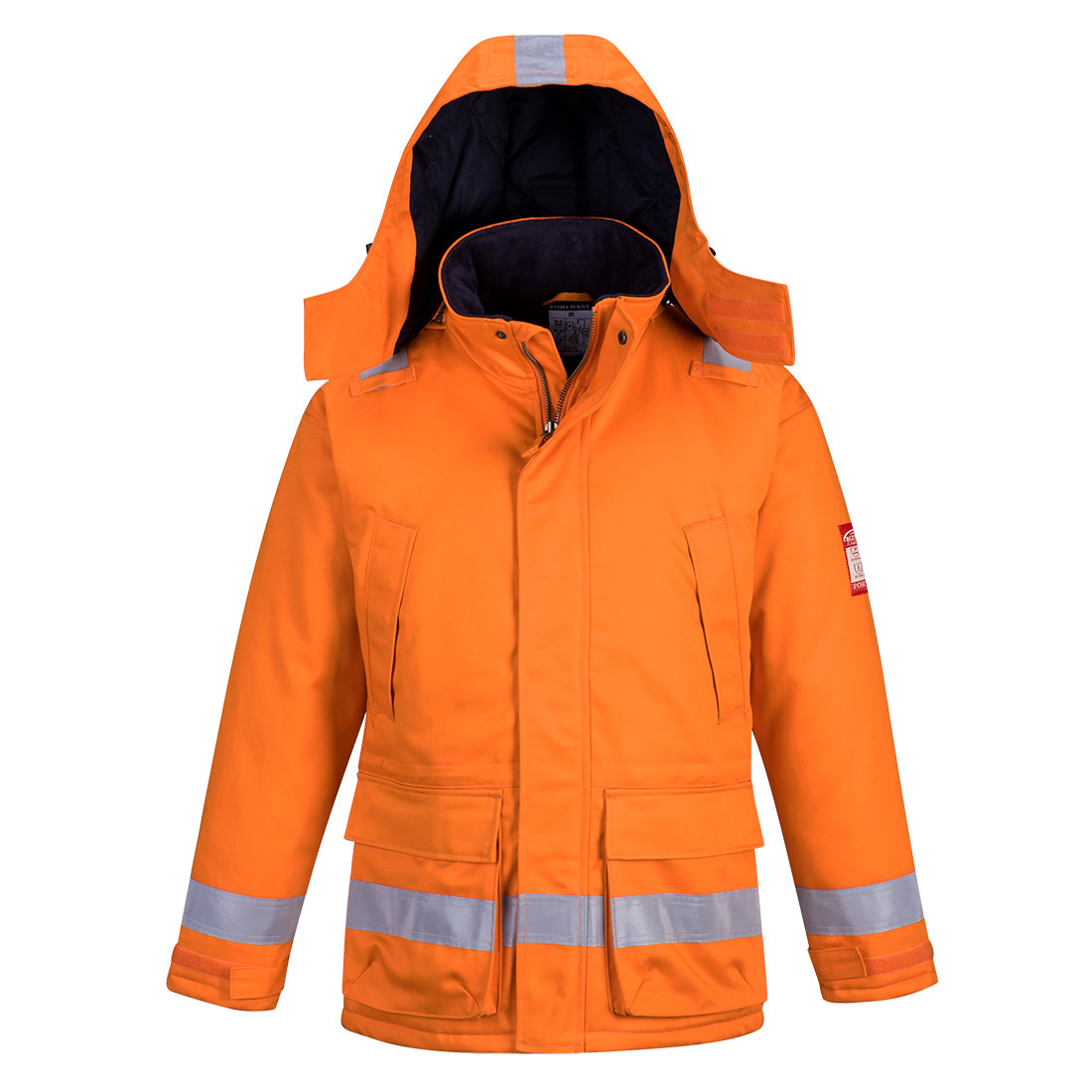 Portwest Bizflame Work FR Insulated Jacket in Orange, image 2
