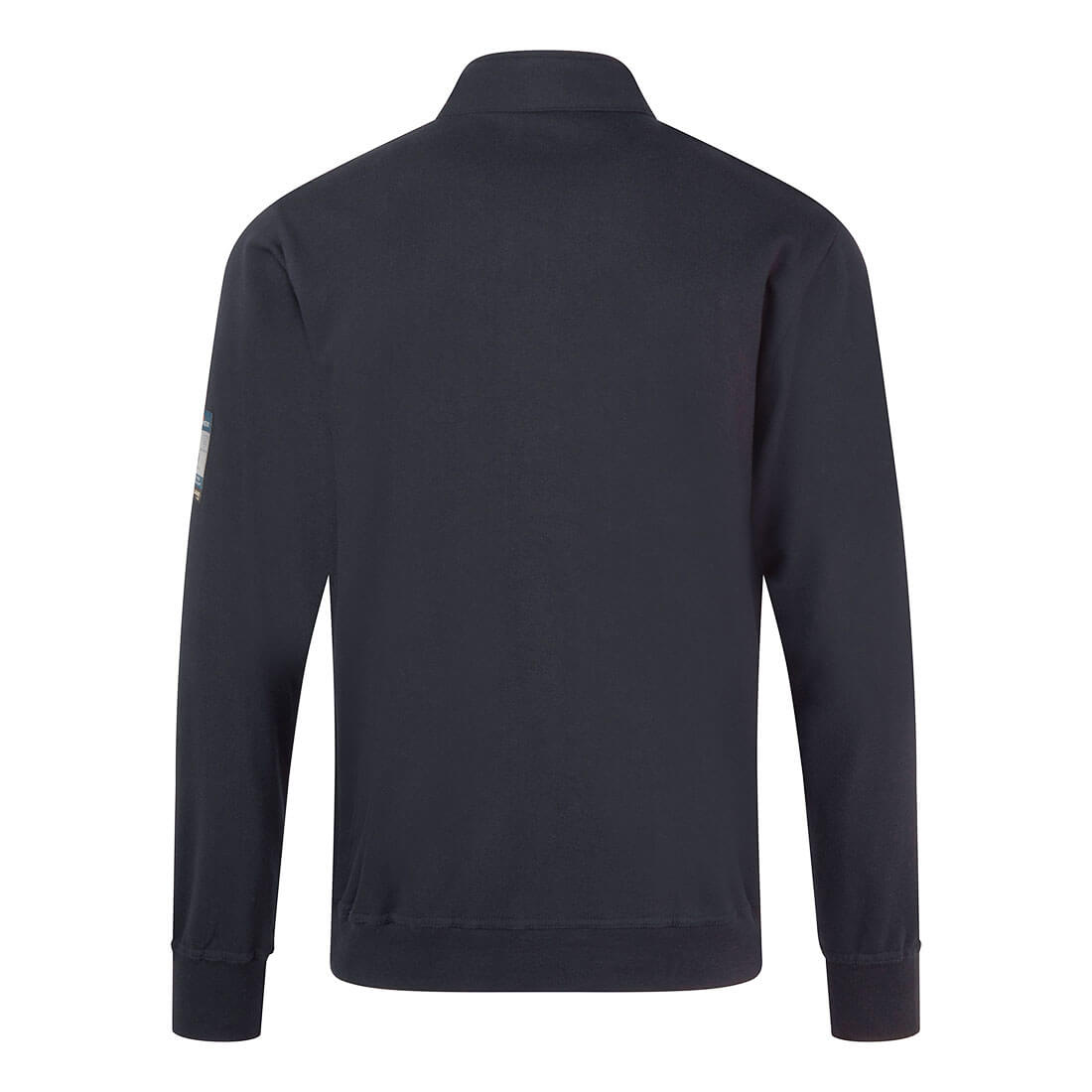 Portwest FR738 Modaflame Knit FR Full Zip Sweatshirt in Navy, back view