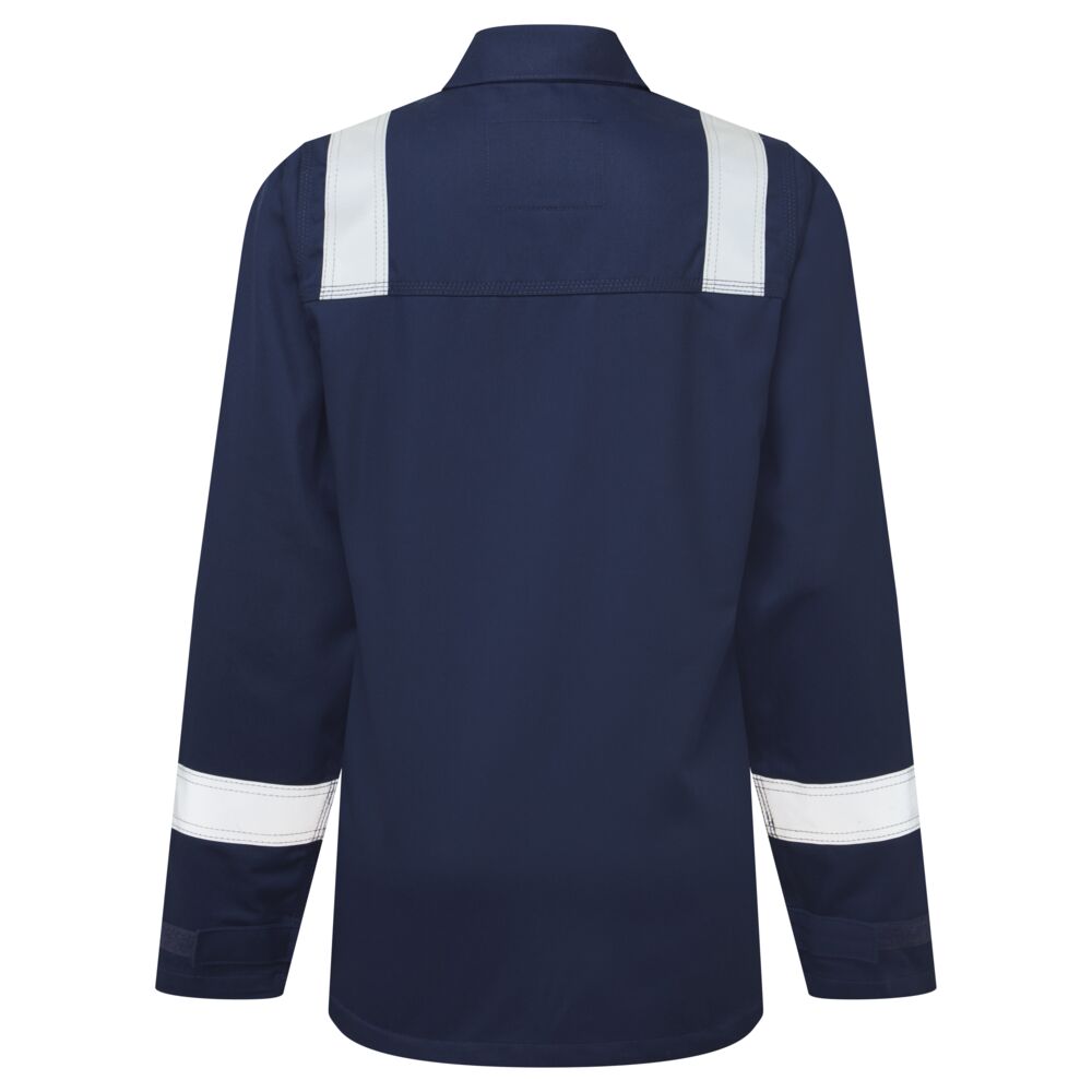 Portwest FR740 Bizflame Work FR Women's Jacket in Navy, back view