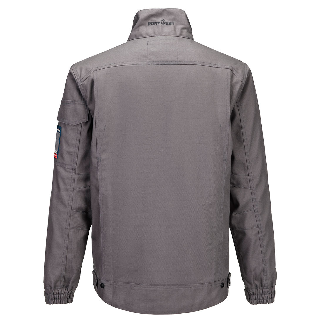 Portwest FR750 Bizflame Industry FR Jacket in Grey, back view