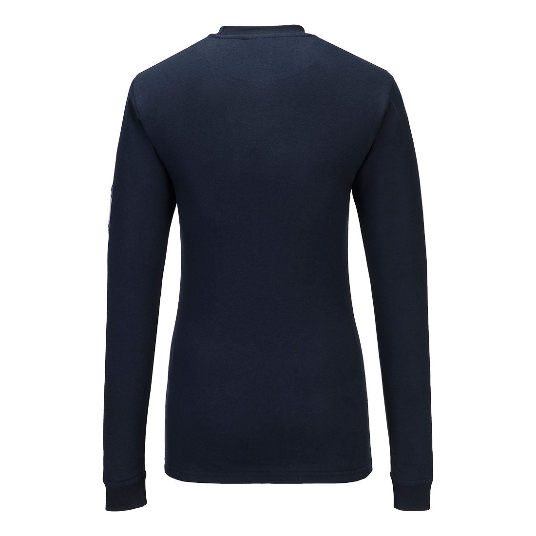 Portwest FR808 Modaflame Knit FR Women's Long Sleeve T-Shirt in Navy, back view