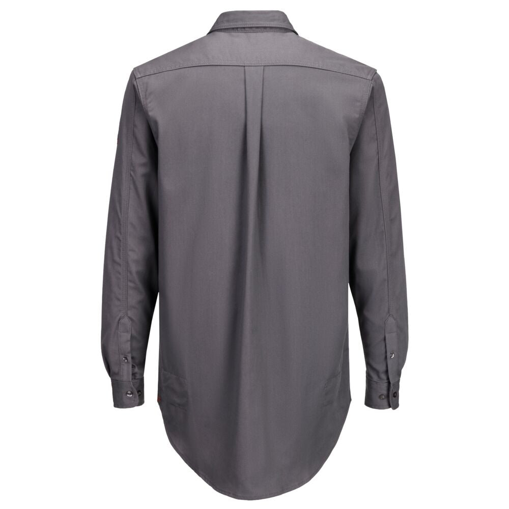 Portwest FR89 Bizflame 88/12 FR Shirt in Grey, back view