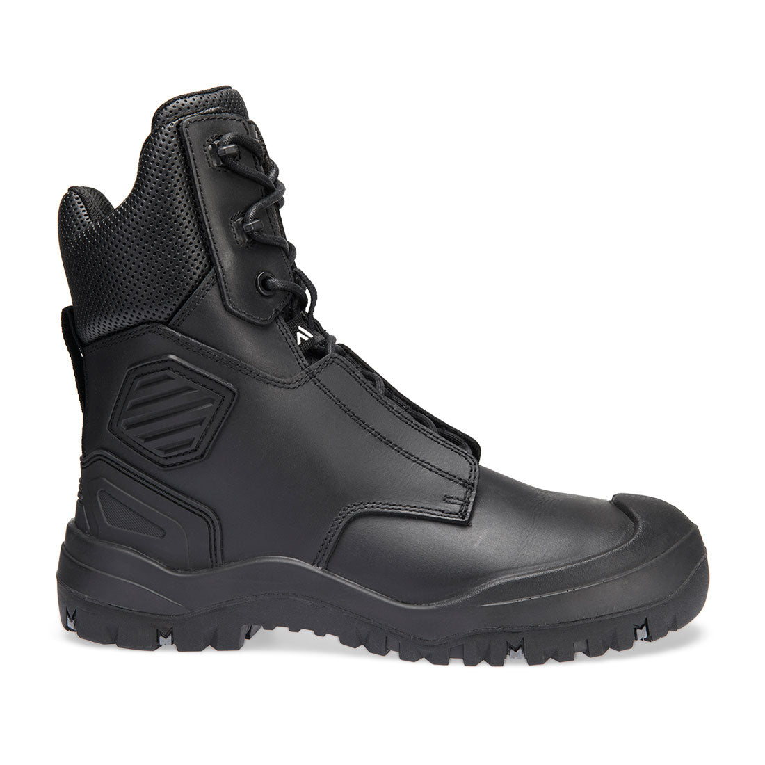 Portwest FT31 Steel Leather Shin Boot S3 SC HRO HI CI LG SR FO in Black, back view