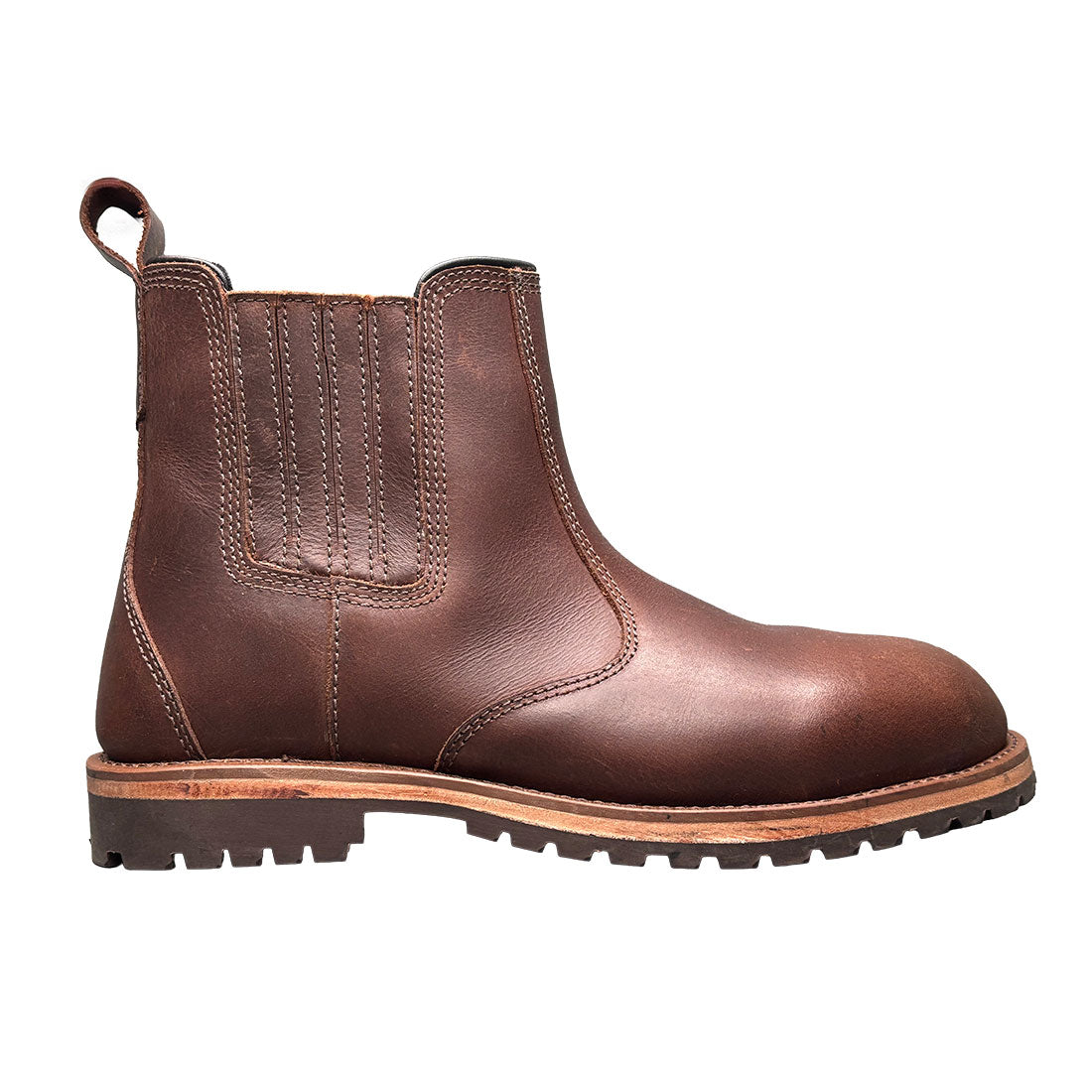 Portwest Occupational Leather Dealer Boot OB WR HRO SR in Brown, main product image