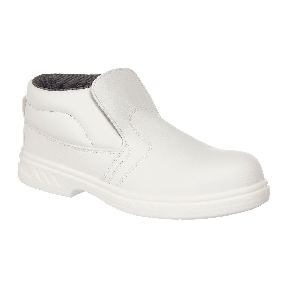 Portwest Steel Microfibre Slip On Boot S2 FO SR in White, main product image