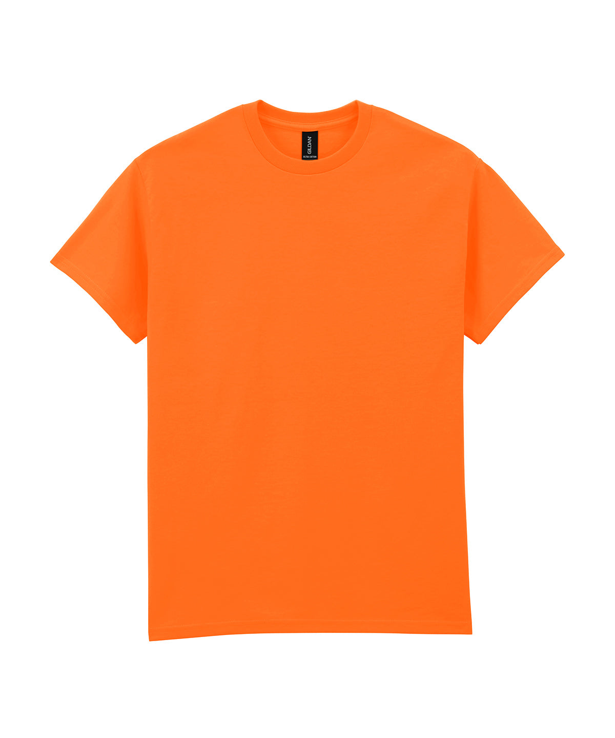 Gildan Ultra Cotton adult t-shirt in Safety Orange, front view