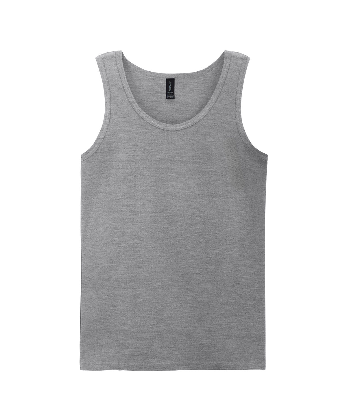Gildan Softstyle adult tank top in Sport Grey, front view