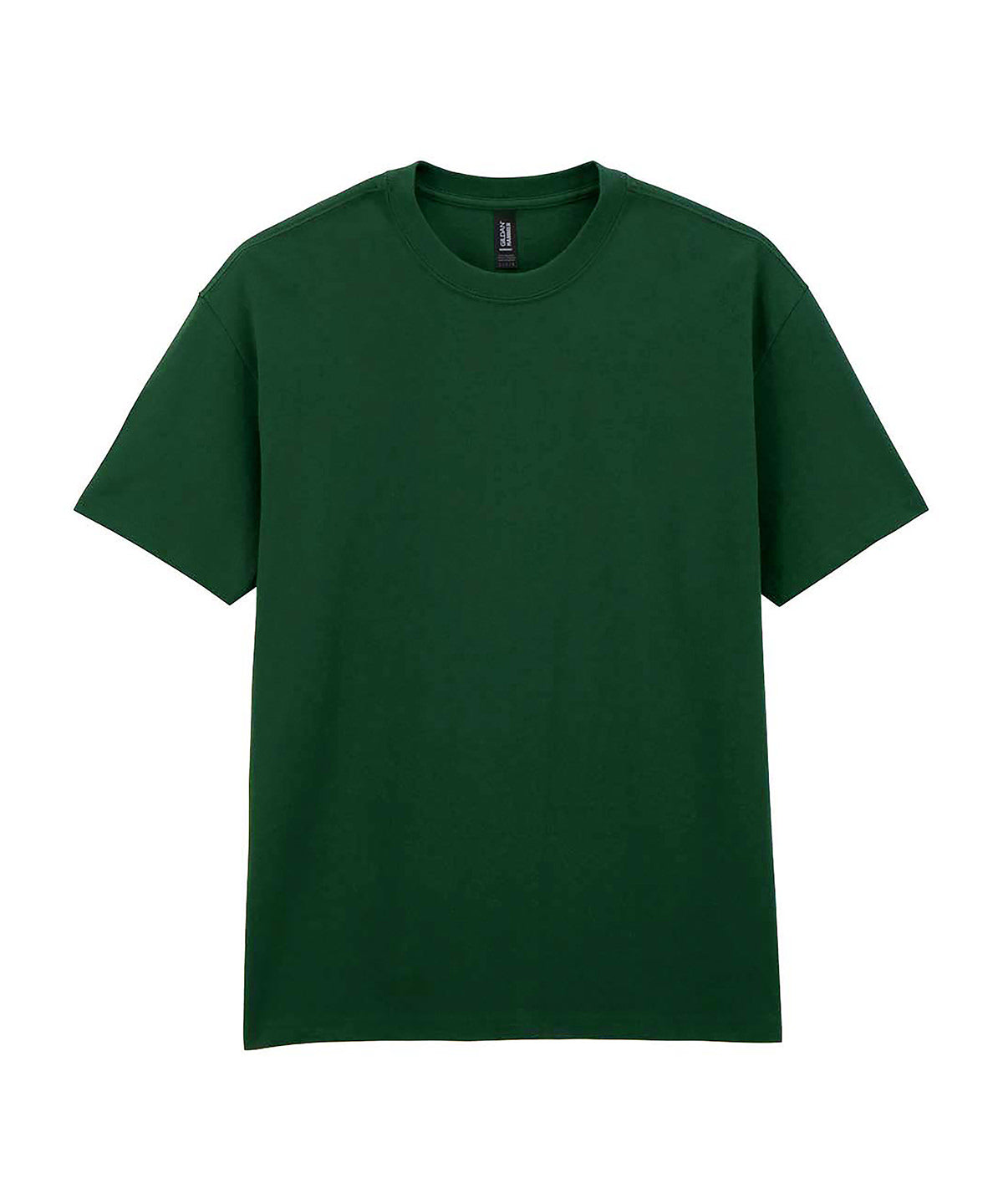 Gildan Hammer Maxweight adult t-shirt in Forest Green, front view