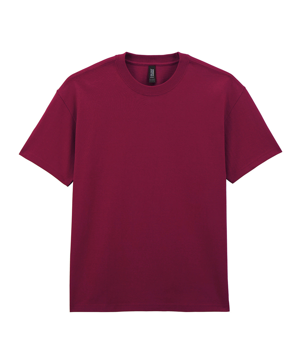 Gildan Hammer Maxweight adult t-shirt in Garnet, front view