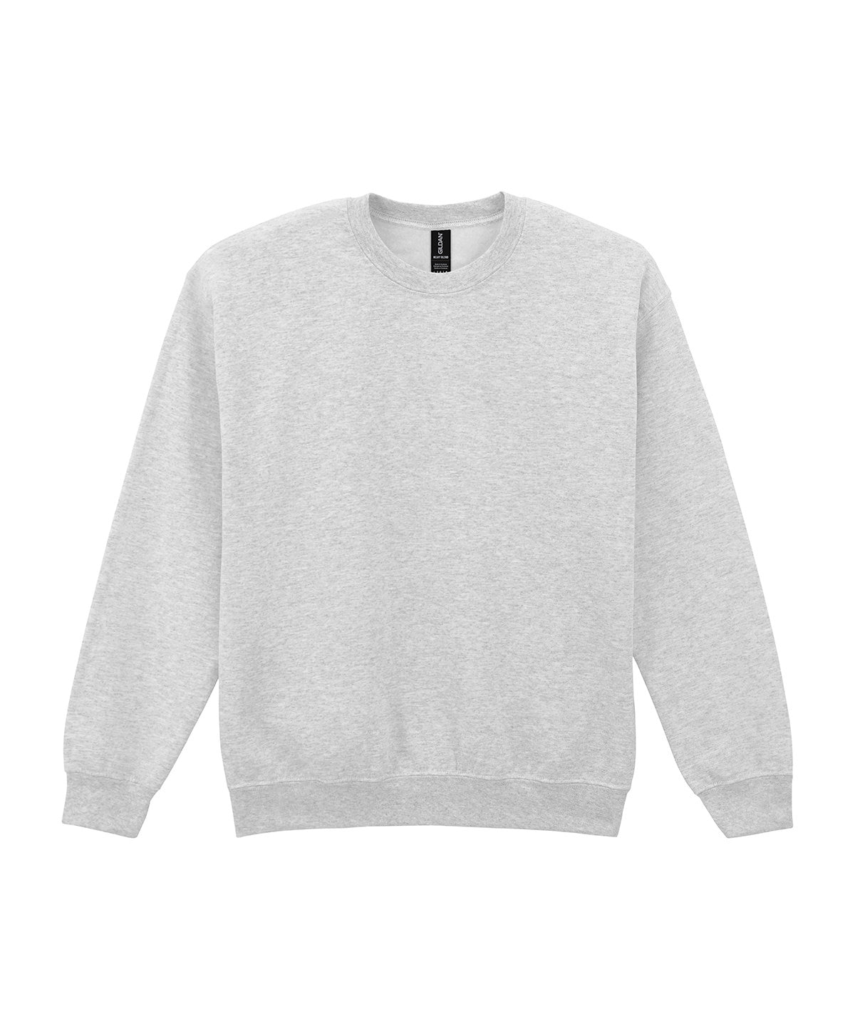 Gildan Heavy Blend adult crew neck sweatshirt in Ash, front view