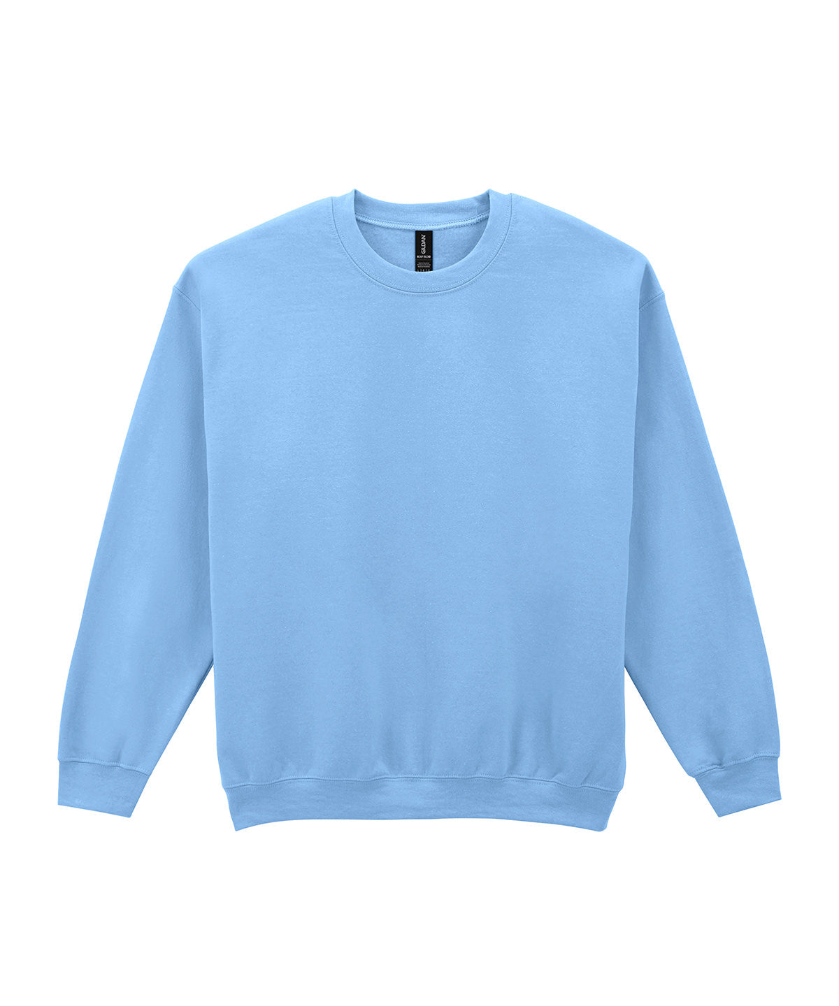 Gildan Heavy Blend adult crew neck sweatshirt in Light Blue, front view