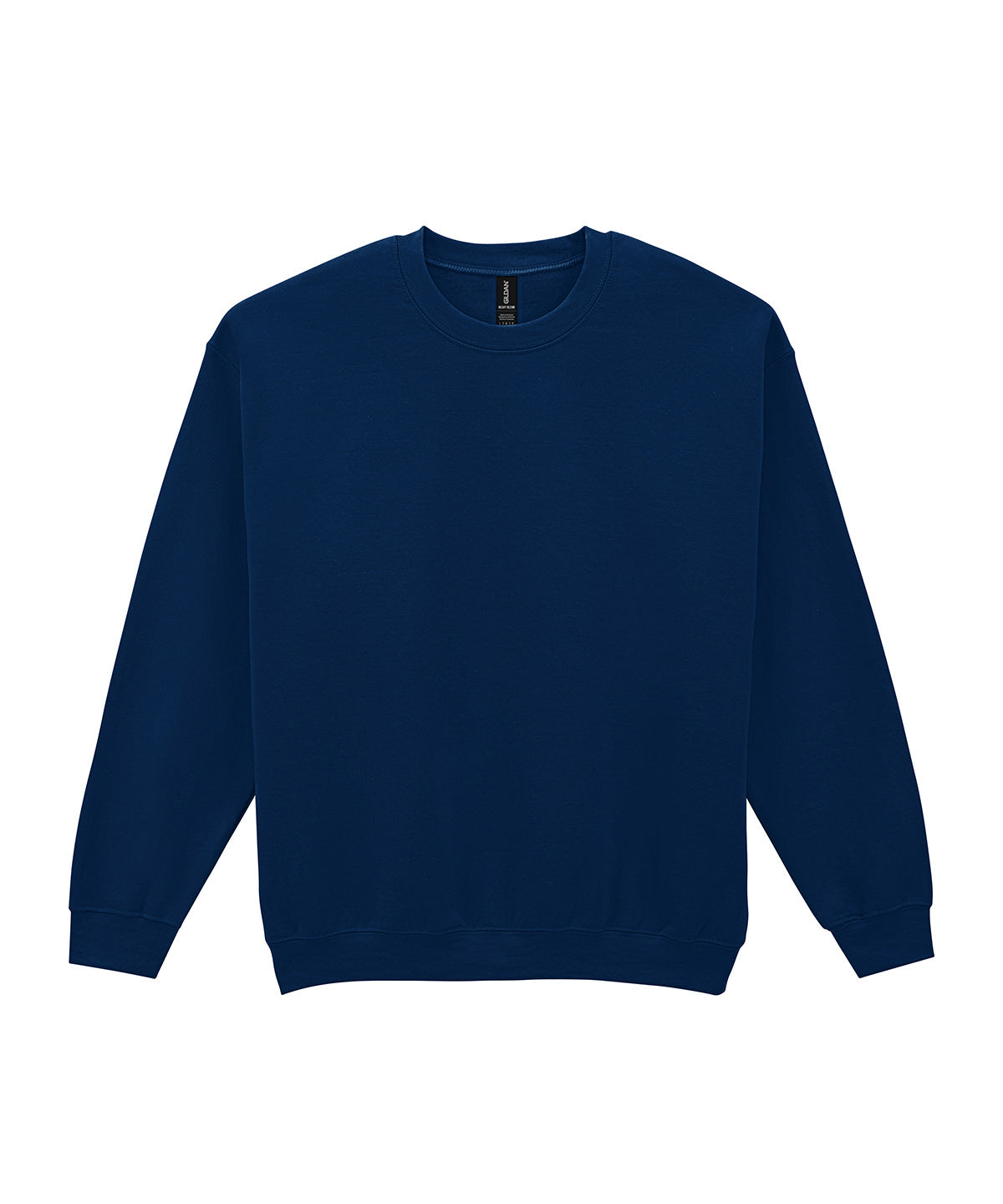 Gildan Heavy Blend adult crew neck sweatshirt in Navy, front view