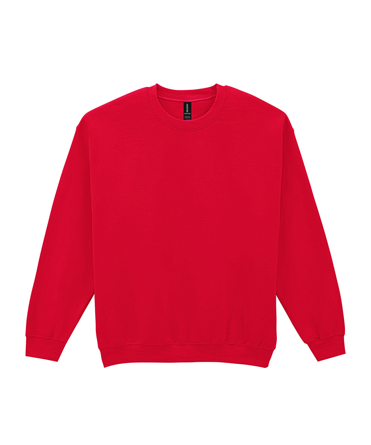 Gildan Heavy Blend adult crew neck sweatshirt in Red, front view